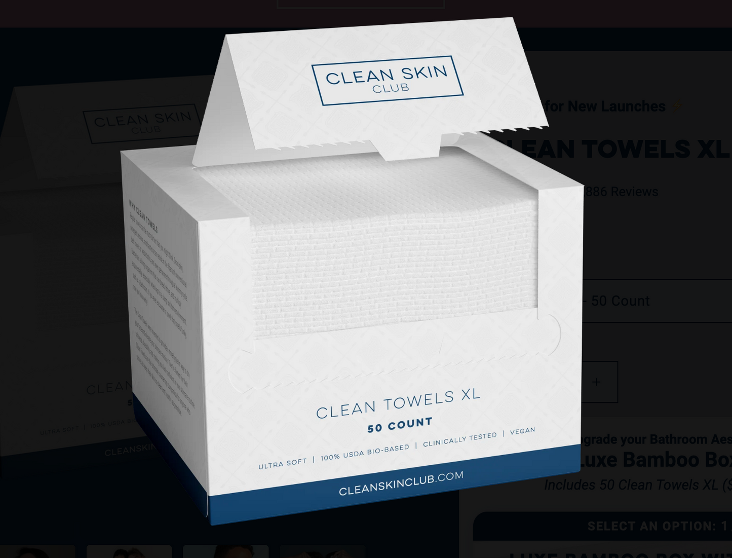 a box of clean towels
